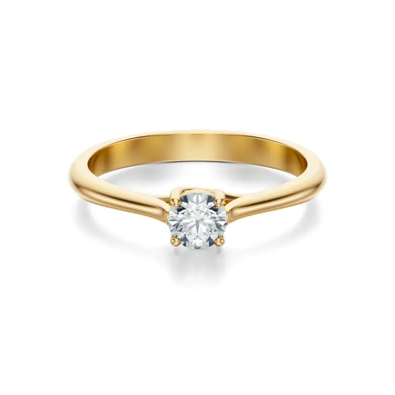 Pierścionek zaręczynowy z brylantem